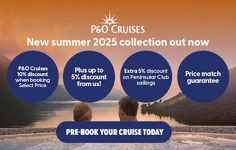 P&O Cruises Summer 2025
