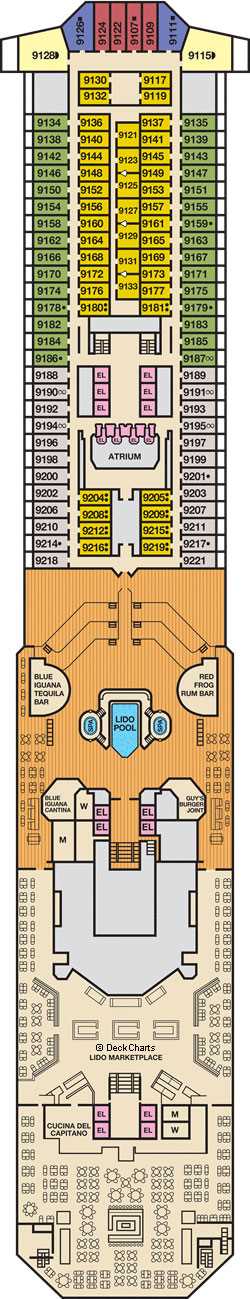 Carnival Sunshine – Deck Plans - Planet Cruise