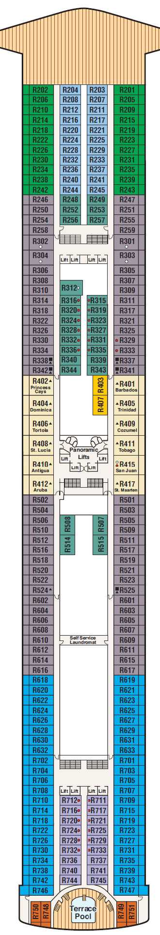 Deck Plans Ruby Princess Planet Cruise 
