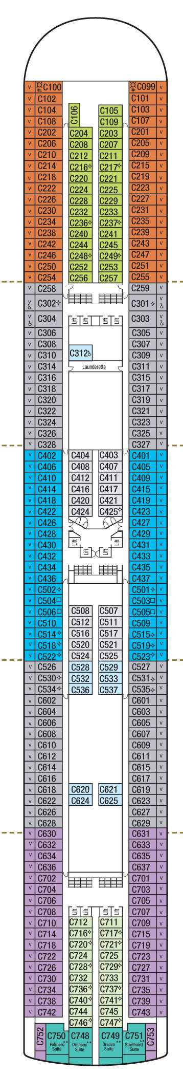 Deck Plans - P&O Azura - Planet Cruise