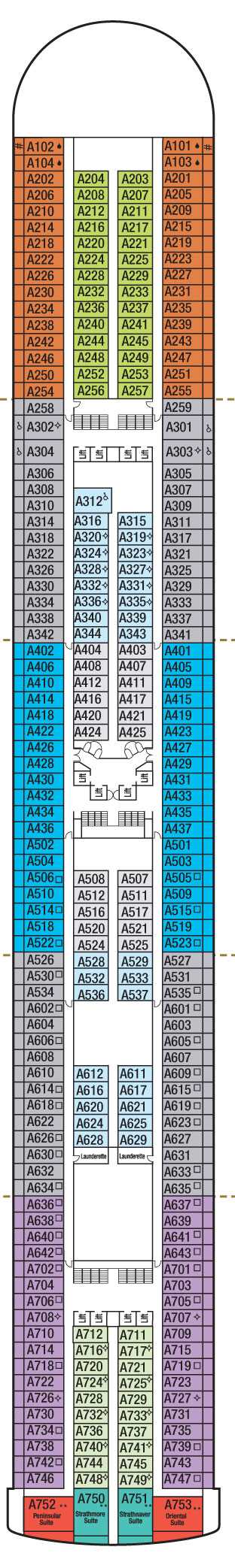 Deck Plans - P&O Azura - Planet Cruise