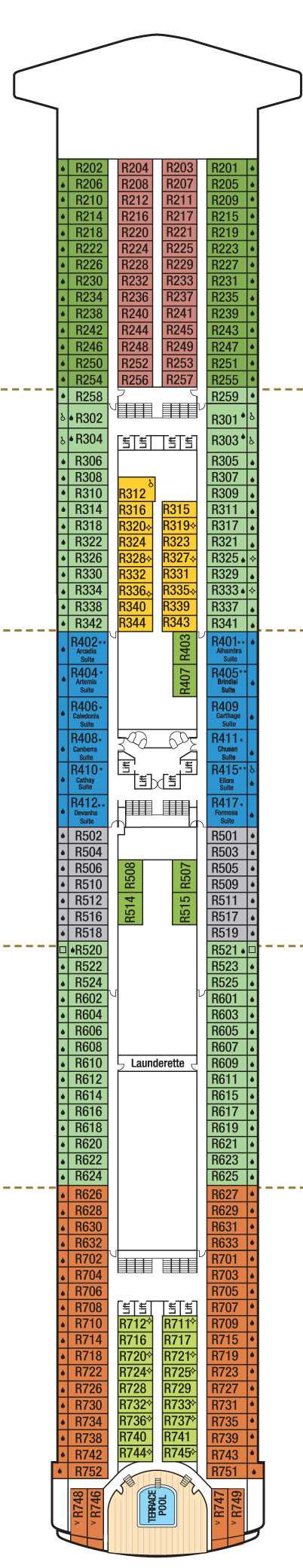 Deck Plans - P&O Azura - Planet Cruise