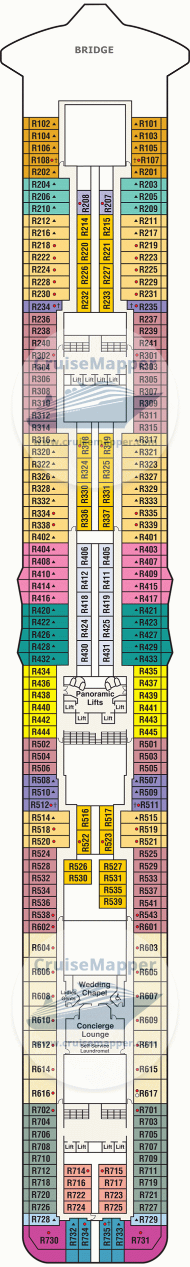 Enchanted Princess – Deck Plans - Planet Cruise