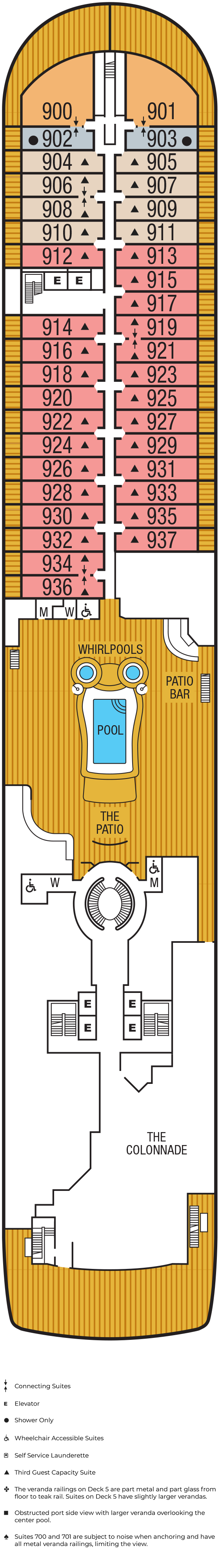 Seabourn Ovation – Deck Plans - Planet Cruise