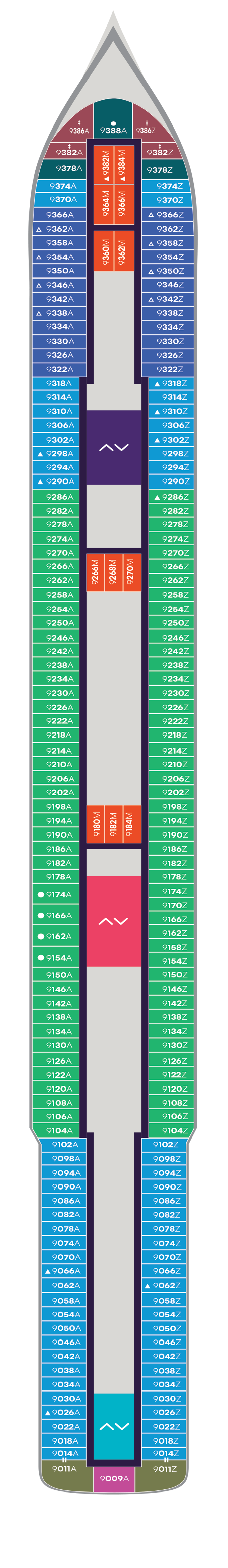 Resilient Lady – Deck Plans - Planet Cruise